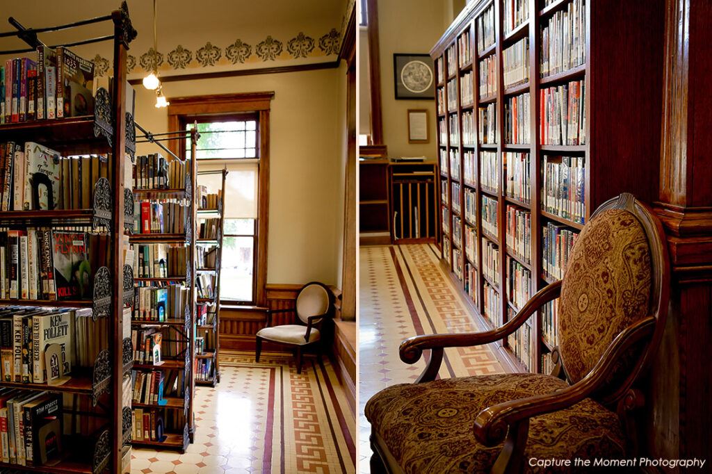 view of the Carnegie room of the canon city public library