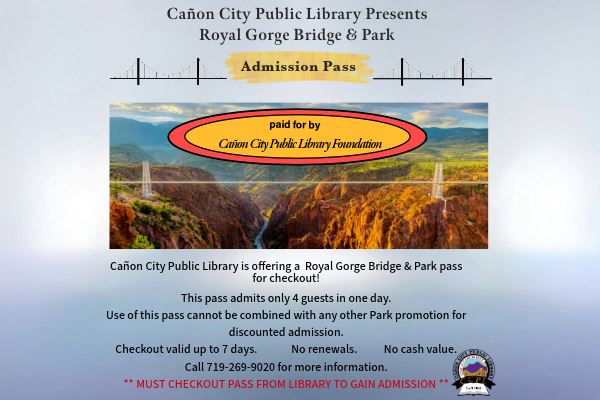 Royal Gorge Bridge Library Pass Website 2