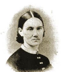 Sepa tone image of Amanda Felch. Circa 1870s.