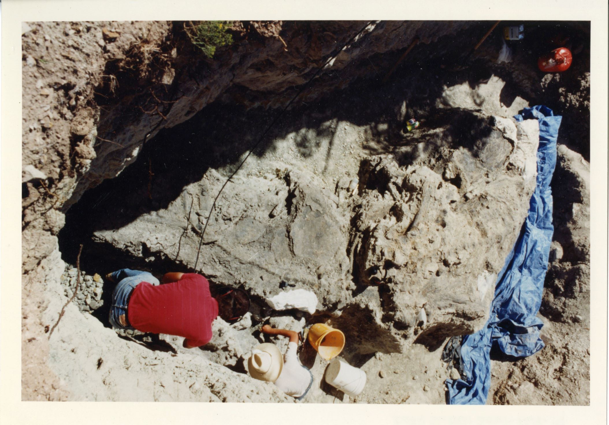 Color photo of the Small Quarry taken from above. Circa 1992.