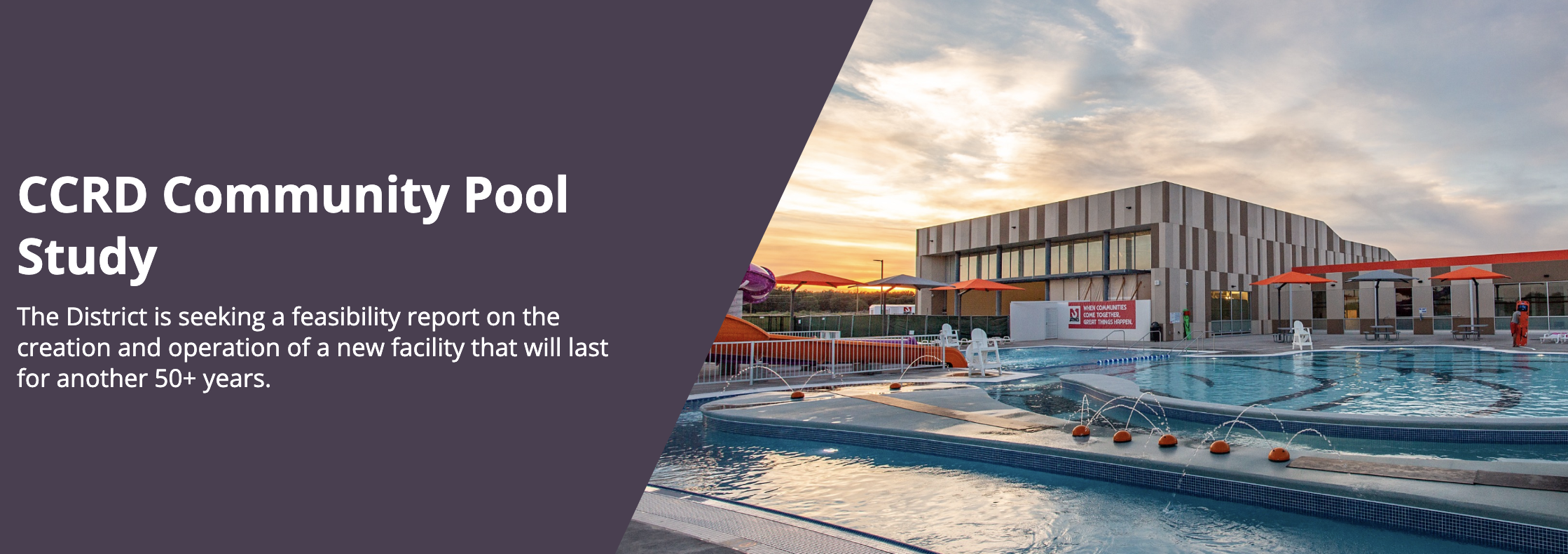 Photo of an outdoor pool facility.